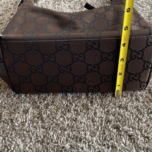 Gucci Small Hobo Brown & GG Logo Black Mini Shoulder Bag, 28335 - Picture 11 of 17